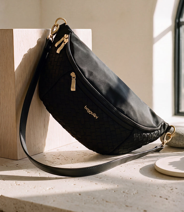 Baggalini Stanton Woven Crossbody Bag