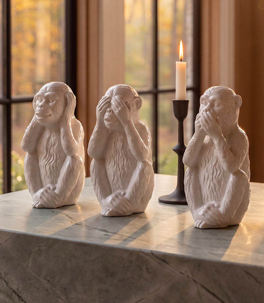 Hear No Evil, See No Evil, Speak No Evil Monkeys