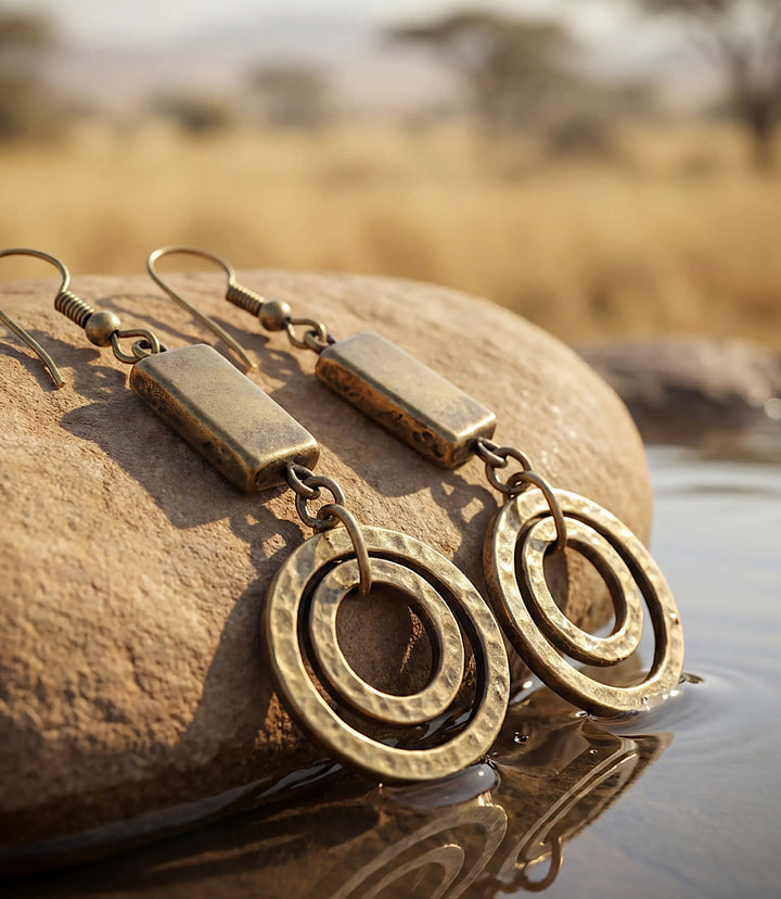 Multi Hoop Drop Earrings