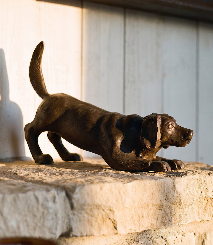 Playful Dog Sculpture