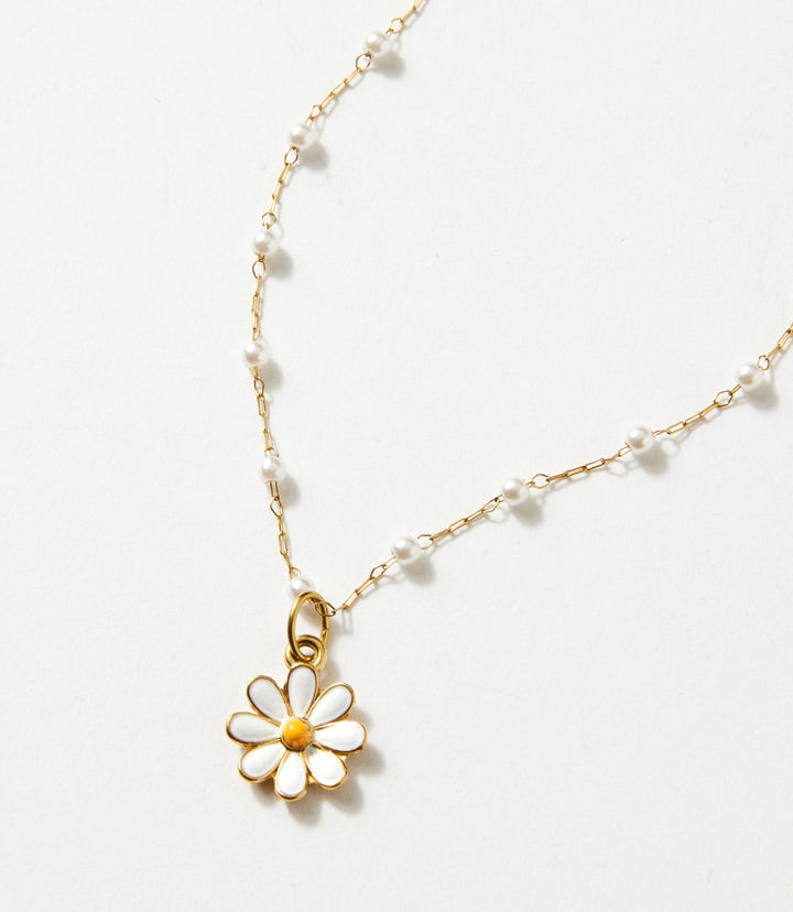 Daisy Charm Pendant Necklace