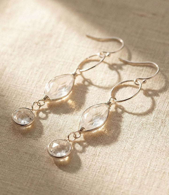 Blush Rose Quartz Earrings