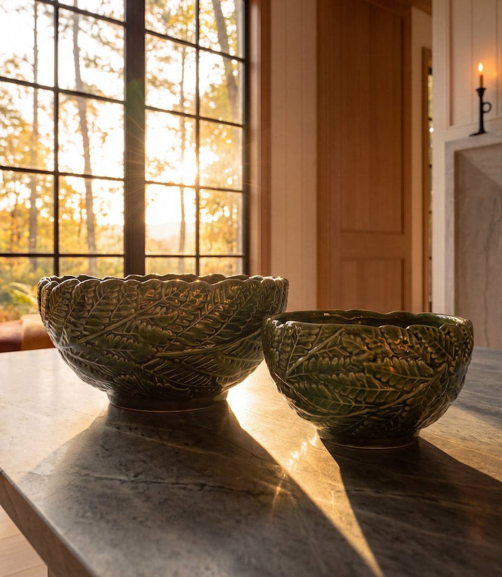 Fern Leaf Bowls, Set Of 2