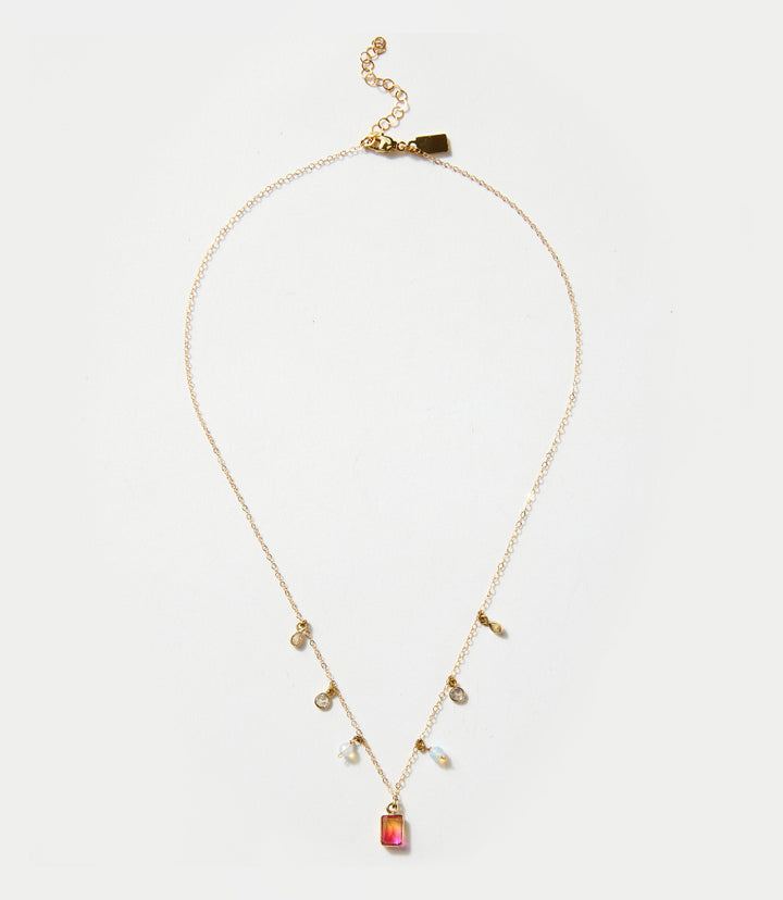 Gemstone Station Necklace