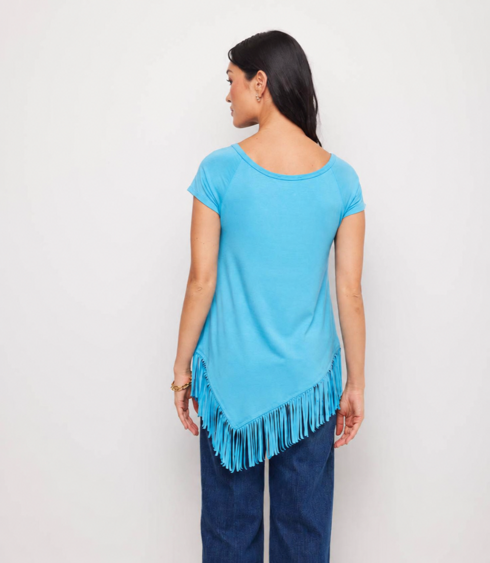 Angled Fringe Top