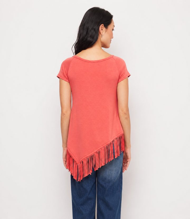 Angled Fringe Top