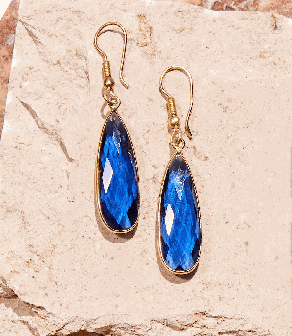 Blue Quartz Earrings