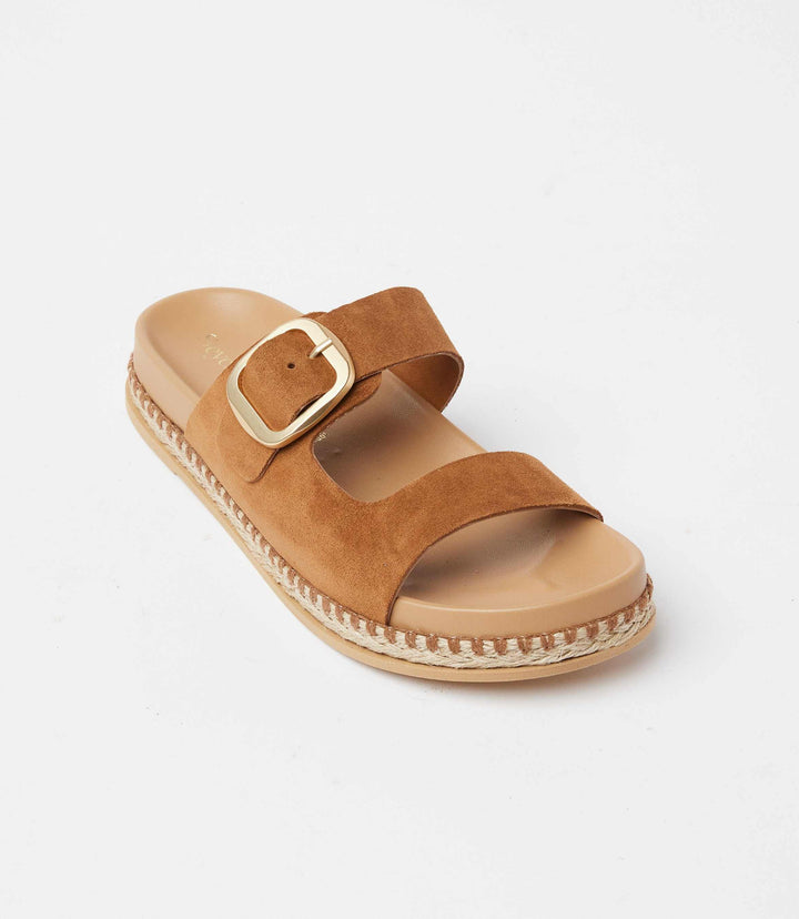 Getaway Buckle Slip On Sandals