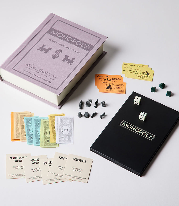 Gray Monopoly Vintage Bookshelf Edition Karen Kane