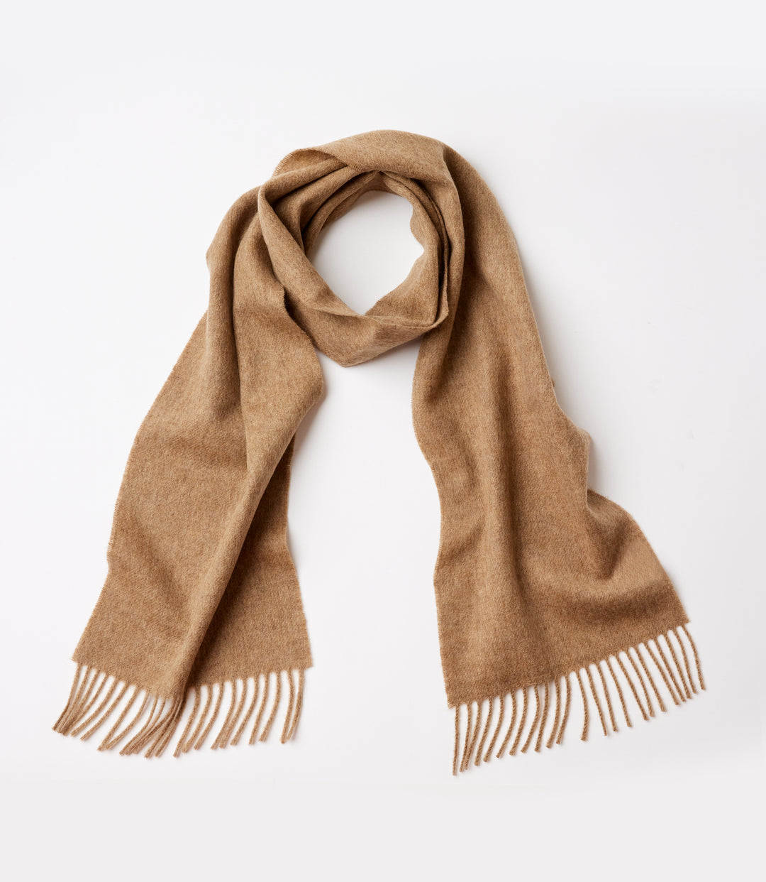 Merino Wool Fringed Scarf