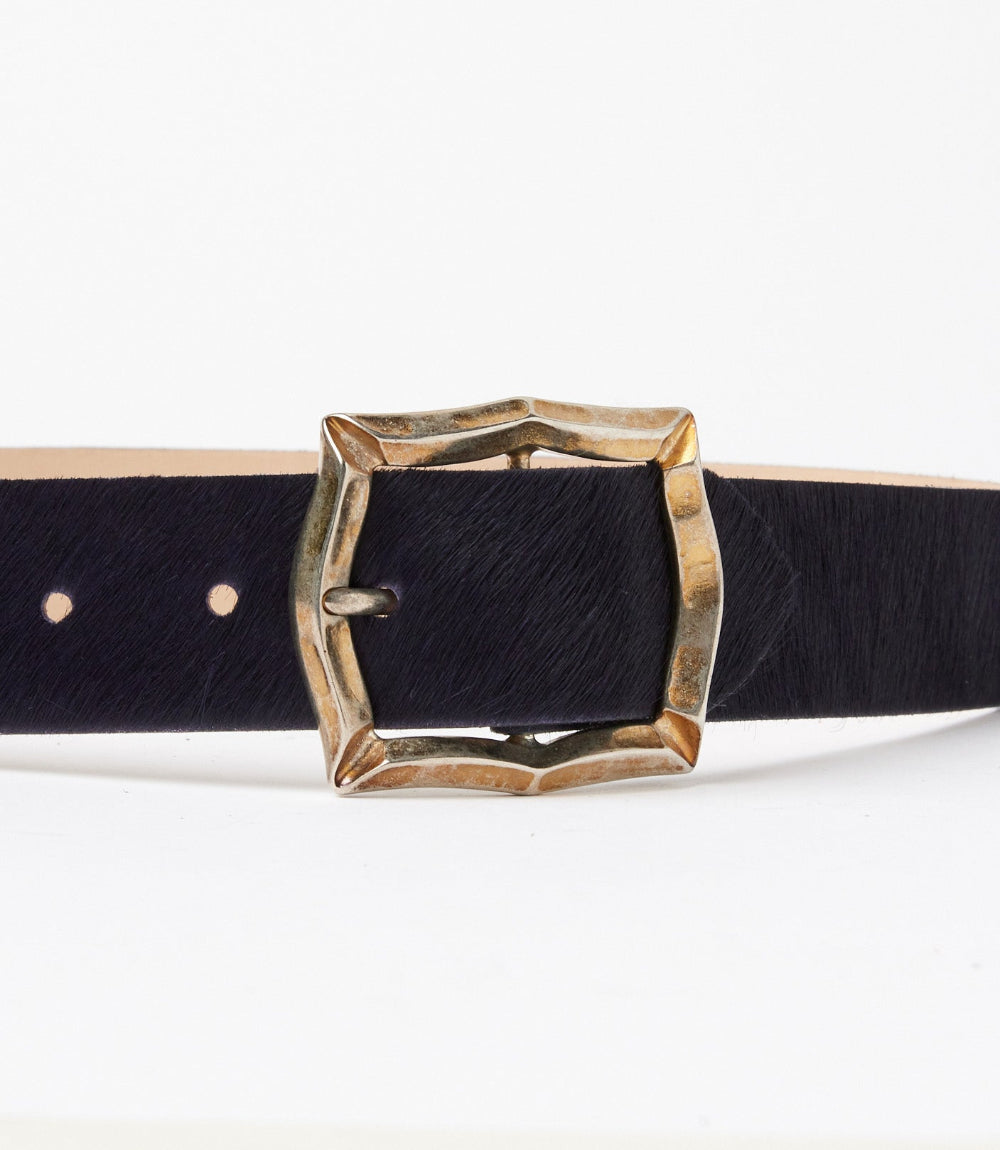 Streets Ahead Calf Hair Antique Buckle Belt