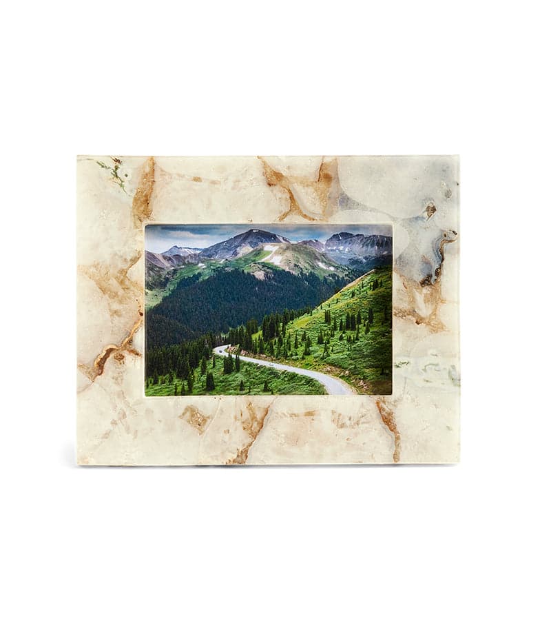 White Agate Picture Frame