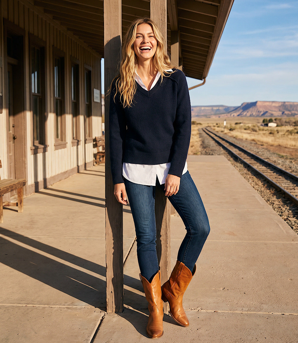 Petite Size Layered Sweater