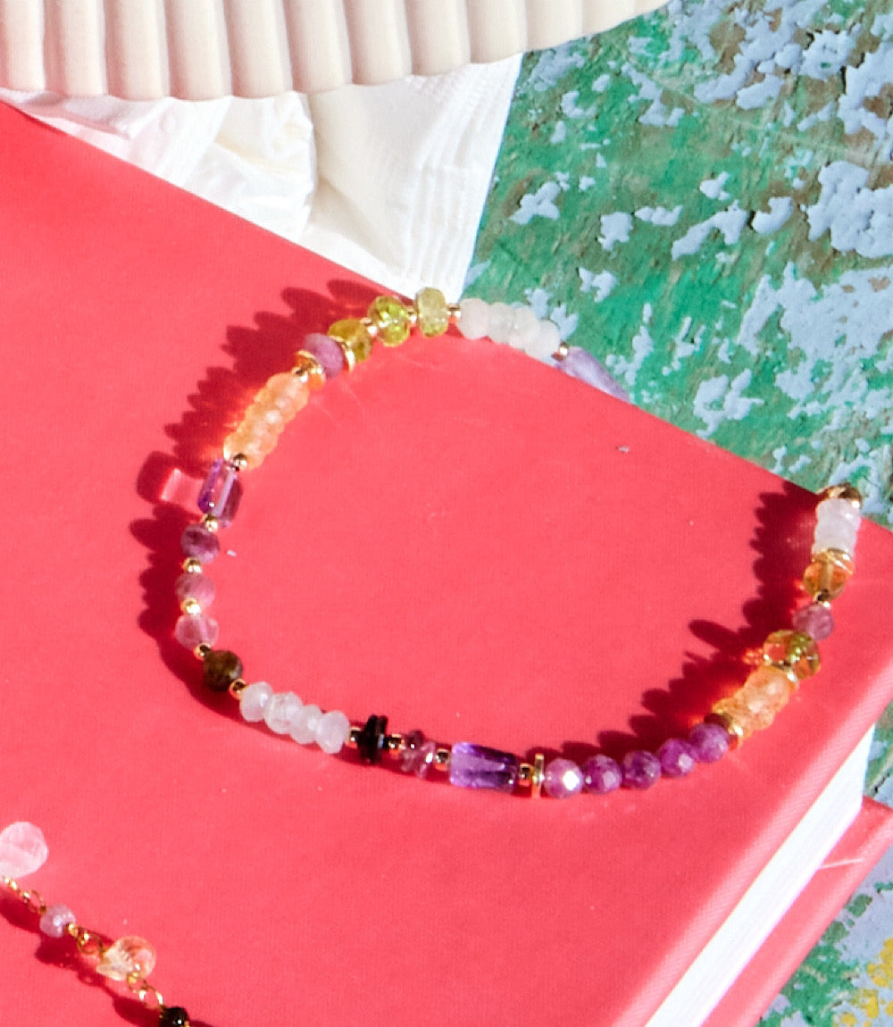 Gemstone Collage Bracelet