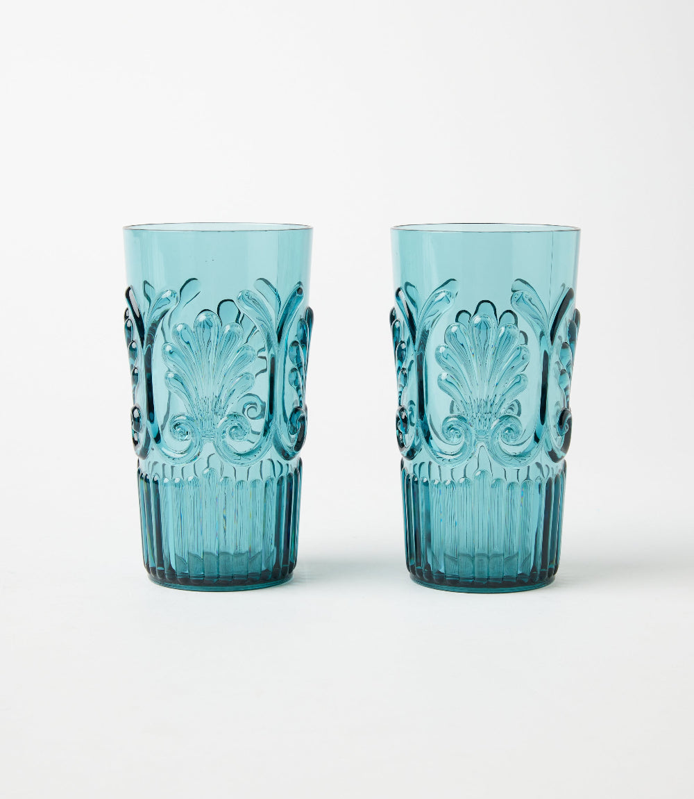 Acrylic Fleur Drinking Glass