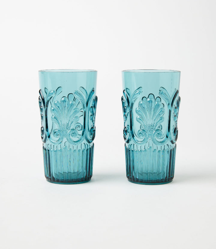 Acrylic Fleur Drinking Glass