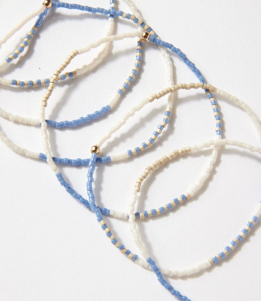 Beaded Bracelets, Stack Of 7