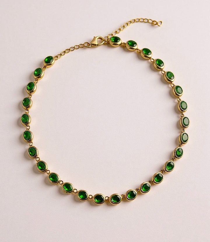 Gemstone Station Necklace