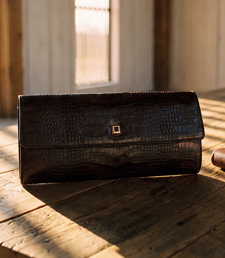 Billini Maddison Croc Clutch