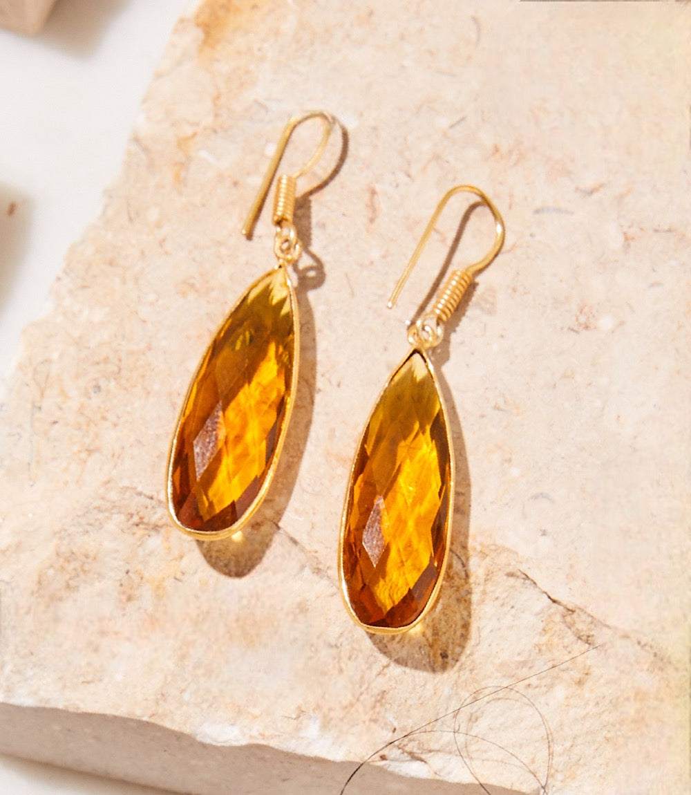 Citrine Quartz Earrings