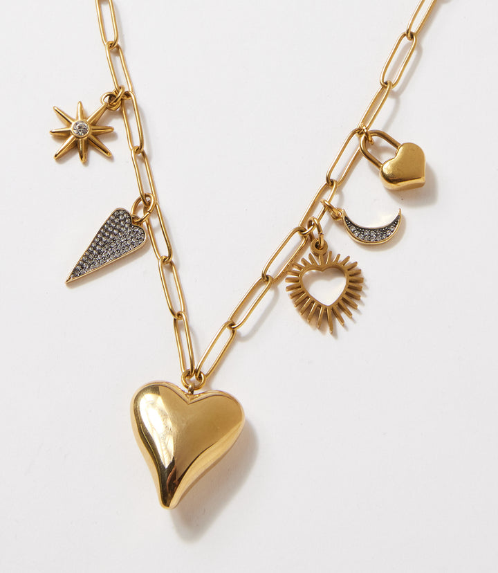 To The Moon And Back Charm Necklace