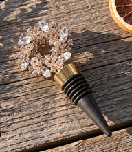Jeweled Wreath Bottle Stopper