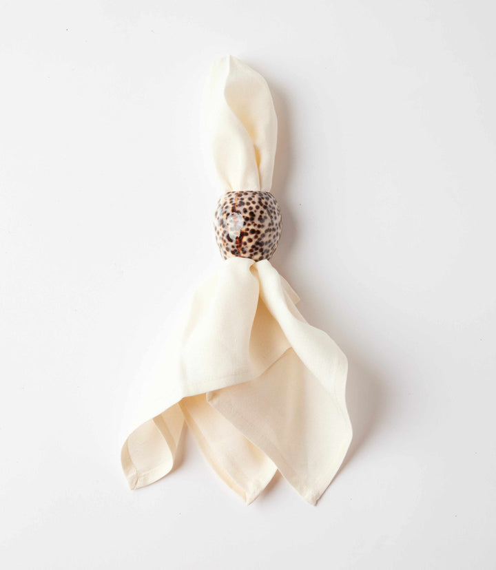 Cowrie Napkin Rings Set Of 4