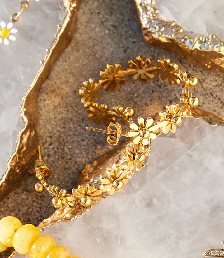 Oopsy Daisy Hoop Earrings