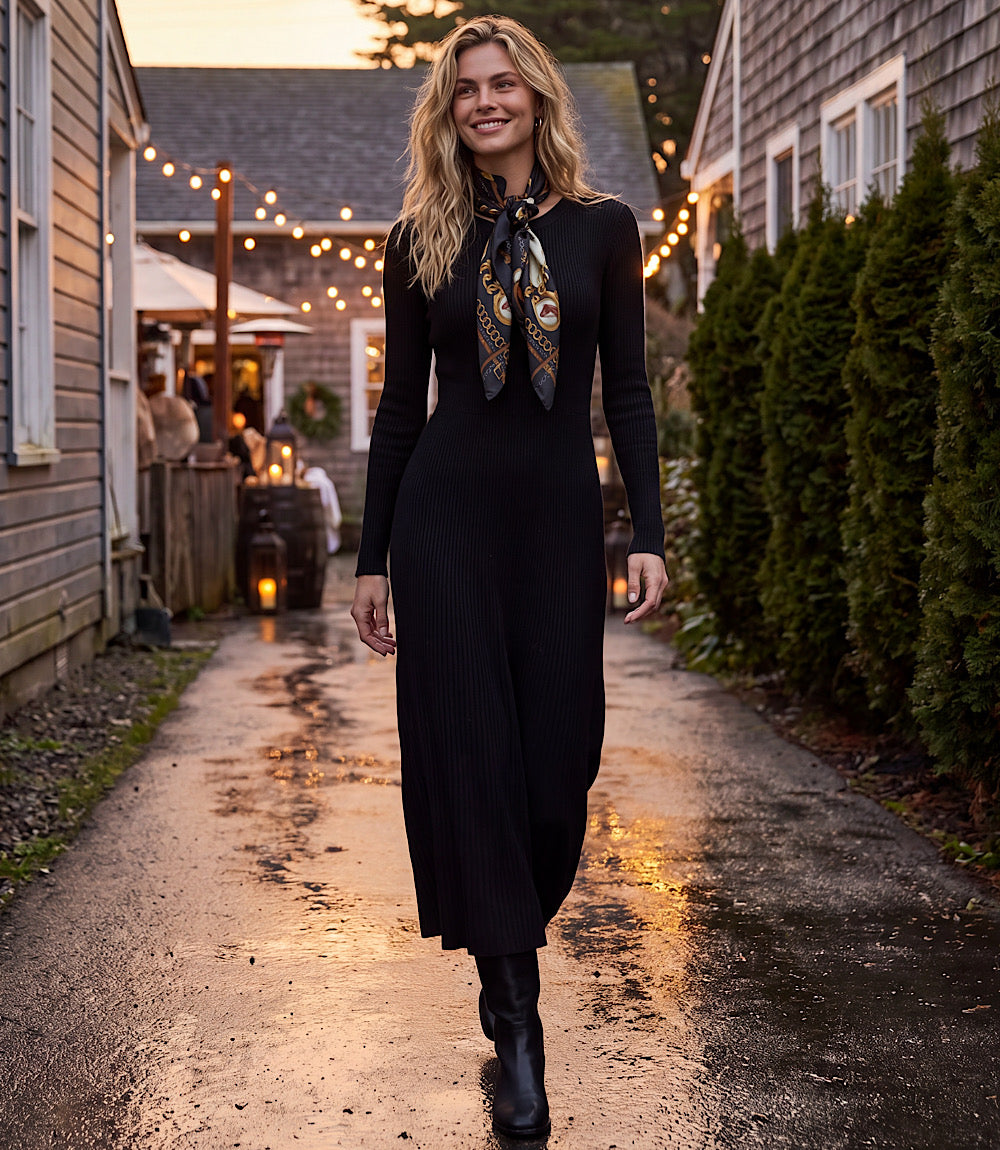 Seamless Sweater Midi Dress