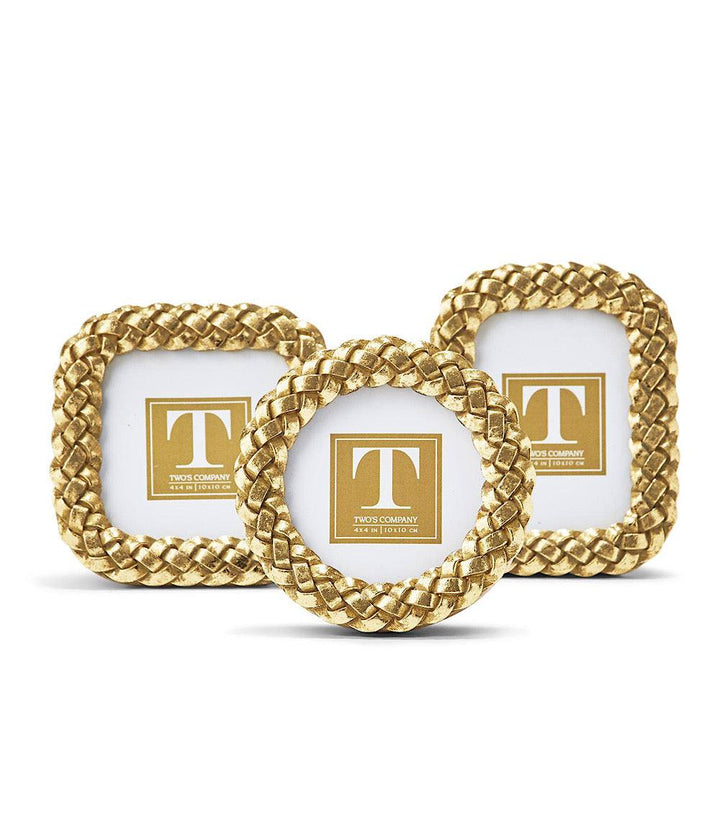 Braided Picture Frames, Set Of 3