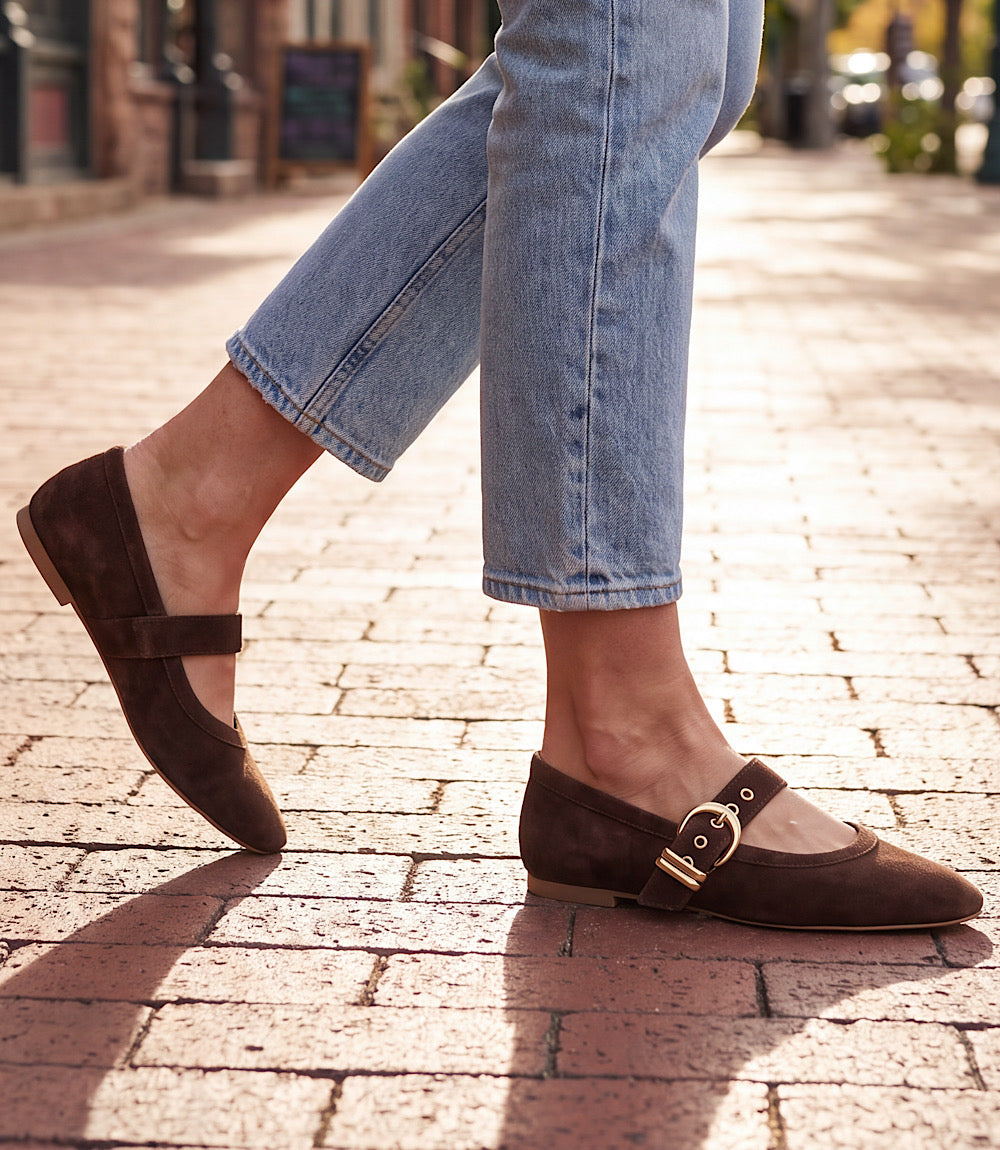 Dolce Vita Mikel Suede Mary Jane Flats