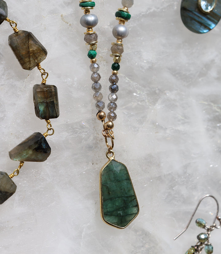 Emerald Pendant Necklace