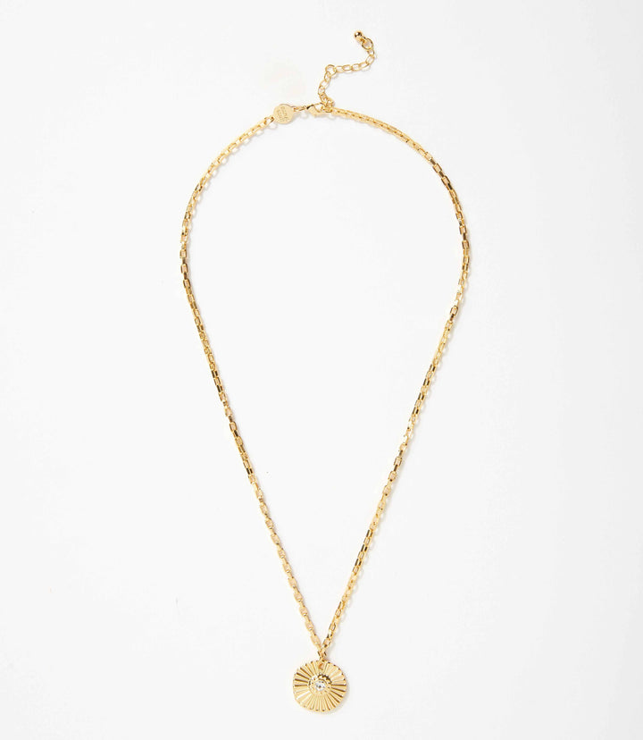 Radiant Sun Pendant Necklace