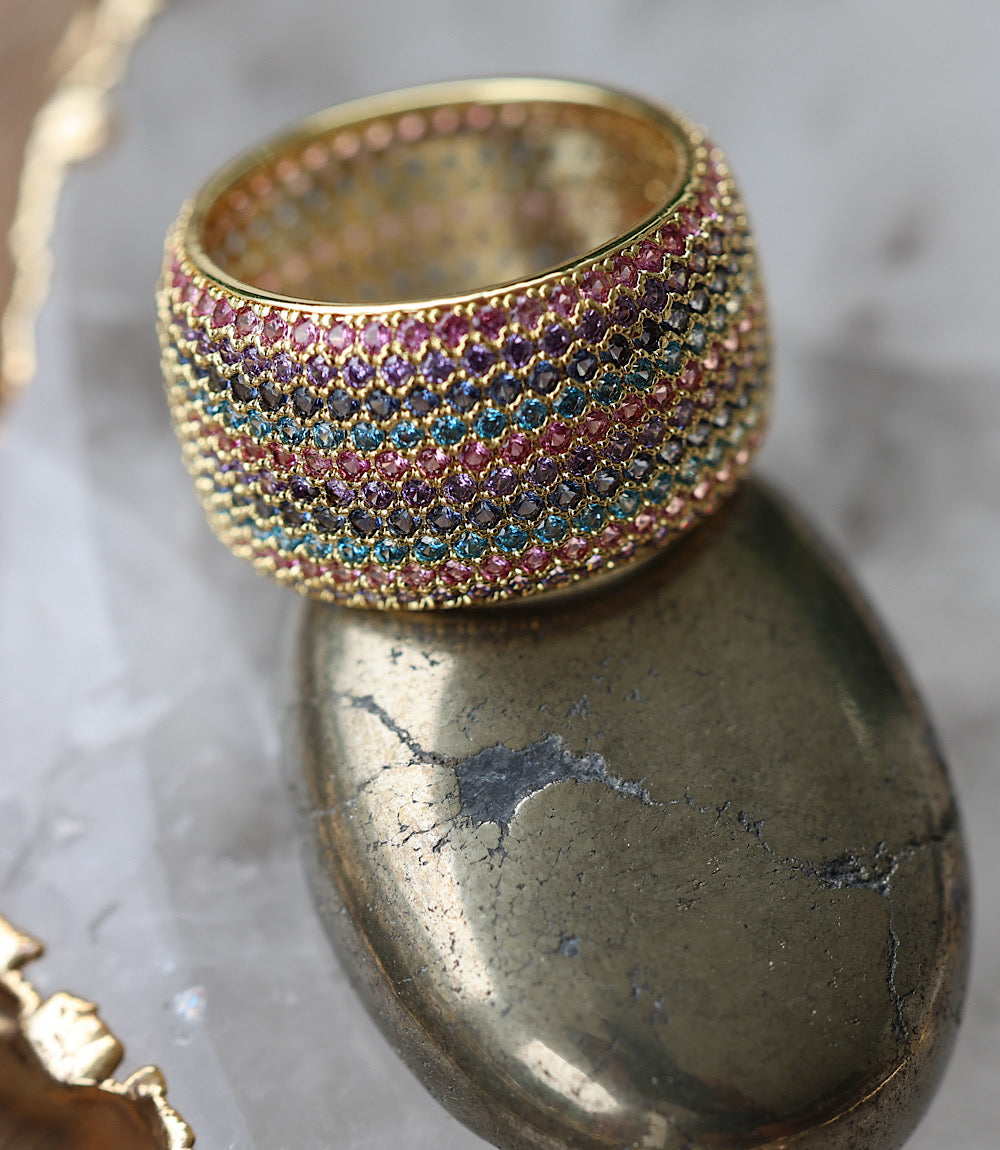 Colorful Crystal Ring