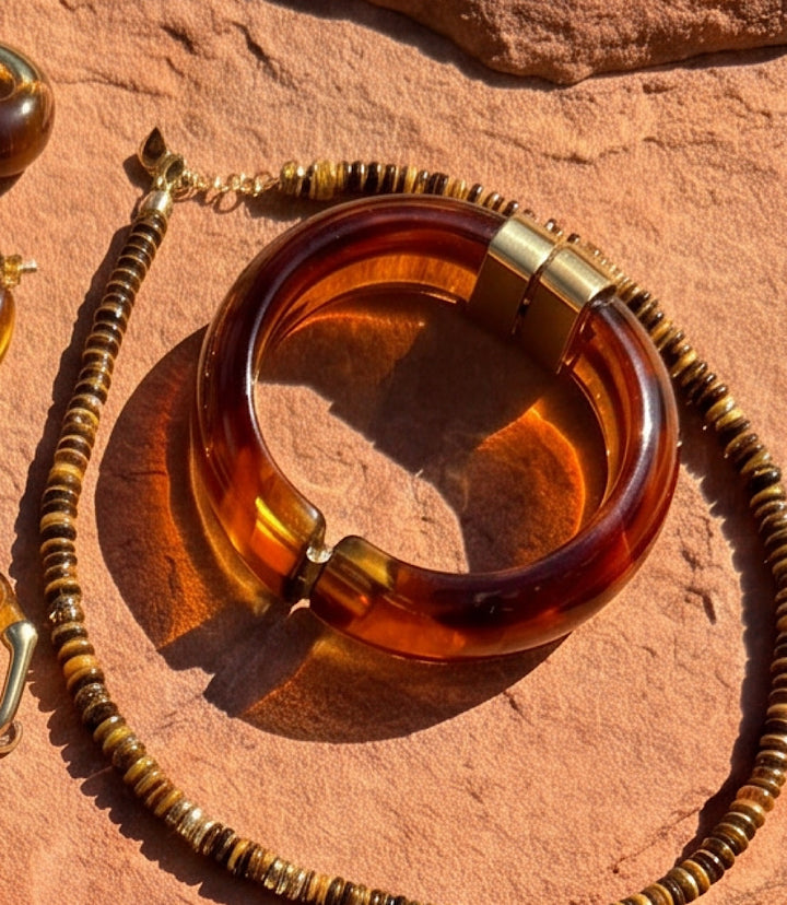 Lucite Bangle Bracelet