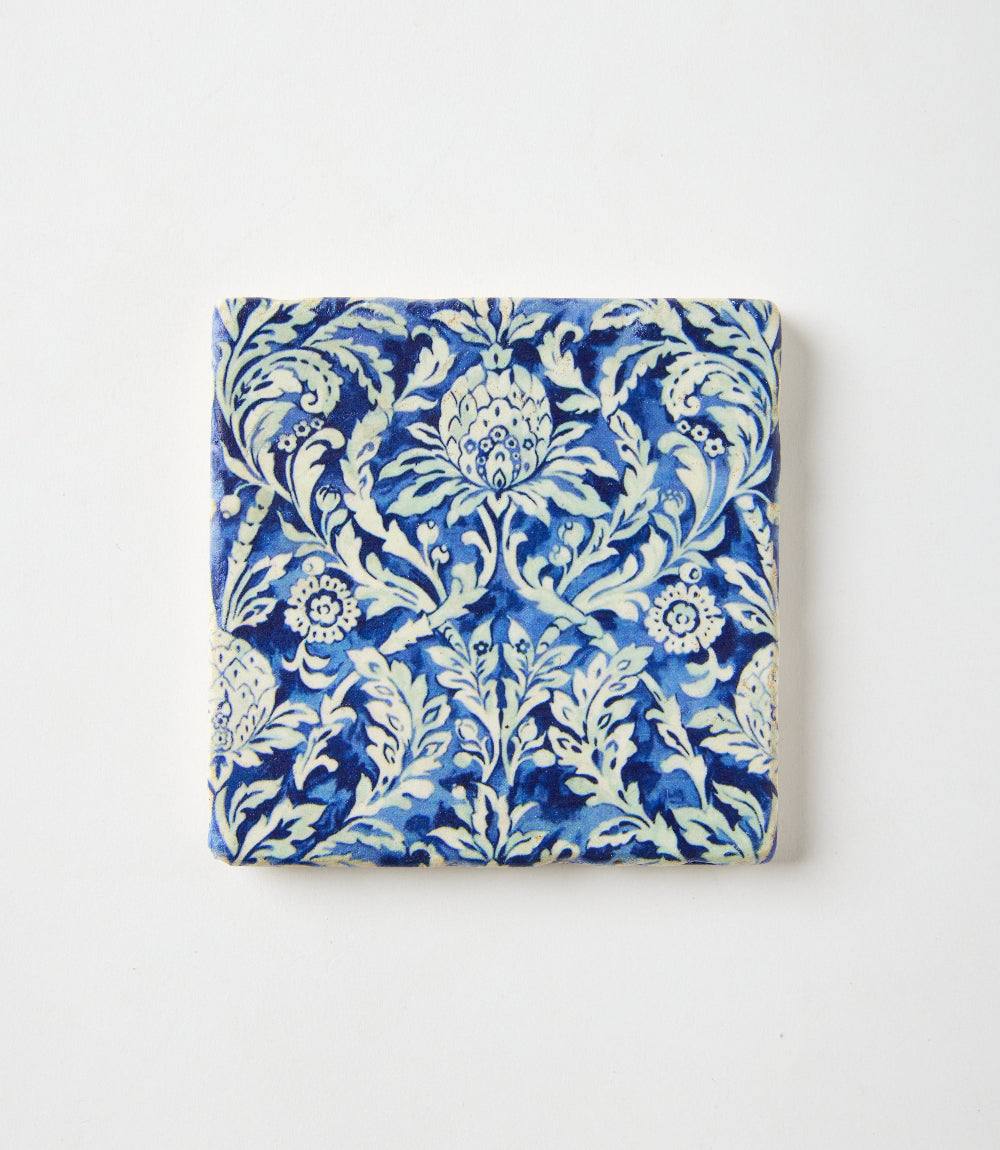 Mediterranean Tile Marble Coasters, Set Of 4