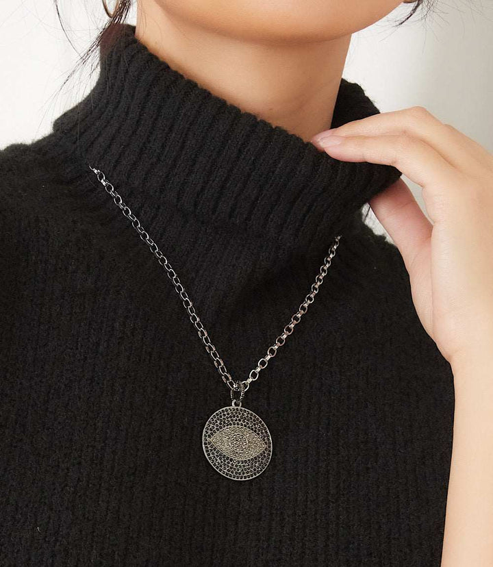 Pavé Crystal Pendant Necklace