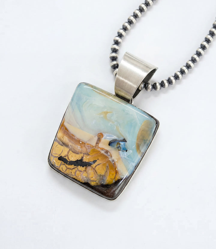Boulder Opal Pendant Necklace