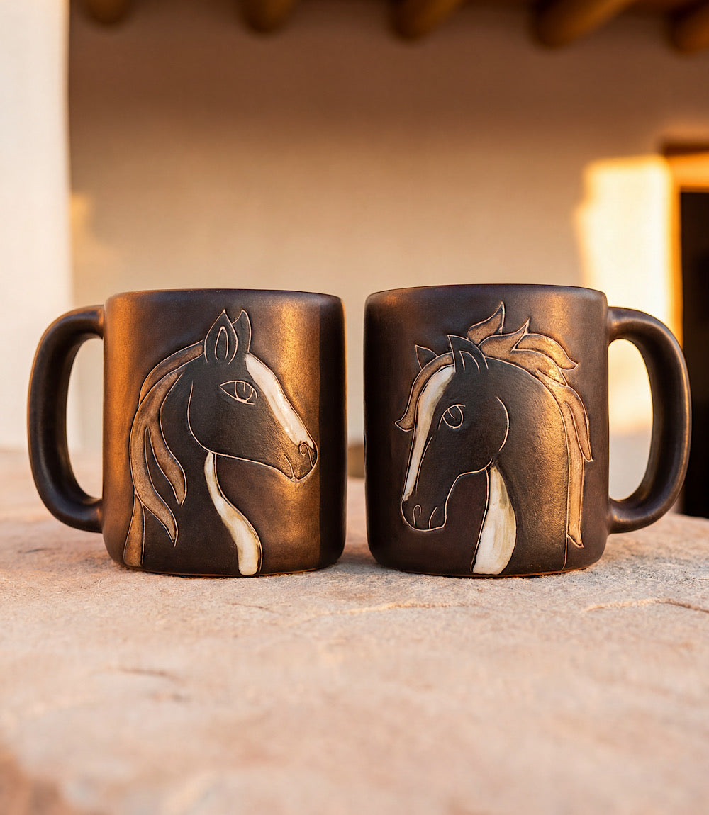 Handpainted Horse Ceramic Mugs
