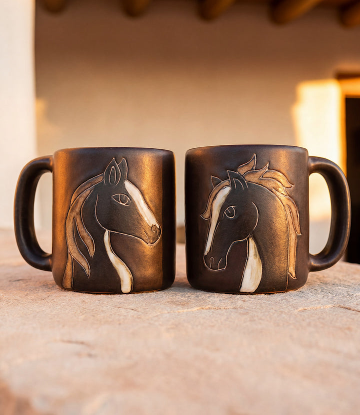 Handpainted Horse Ceramic Mugs