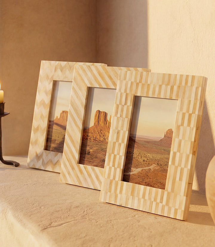Mosaic Bone Picture Frame