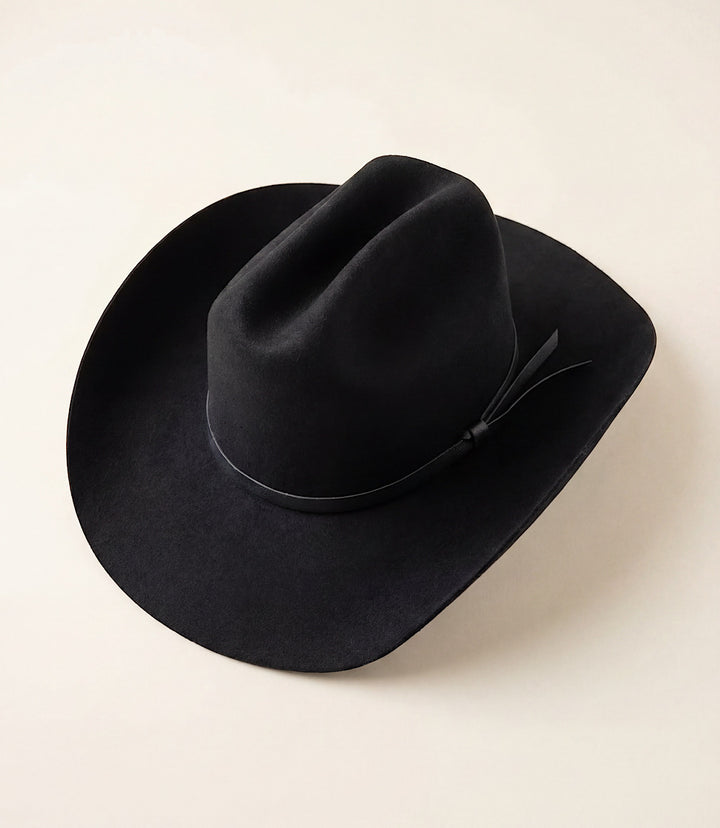 Wool Cowboy Hat With Leather Belt