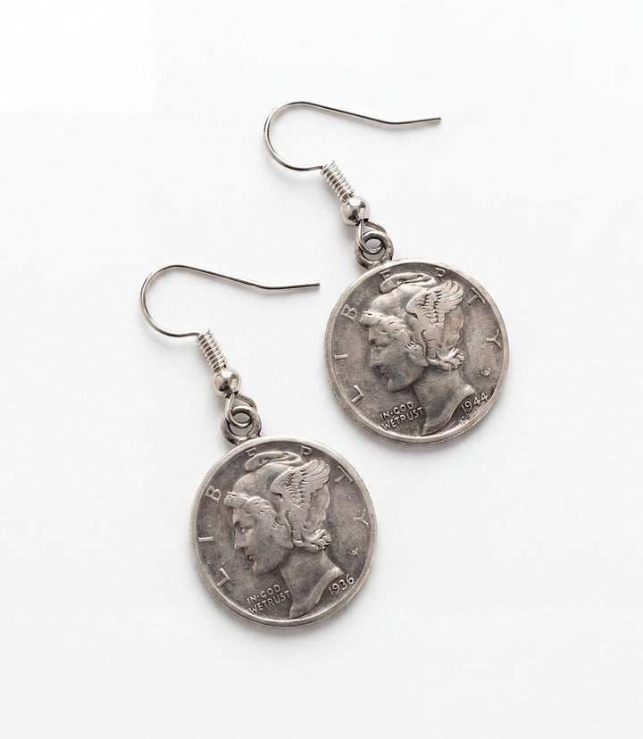 Mercury Dime Earrings