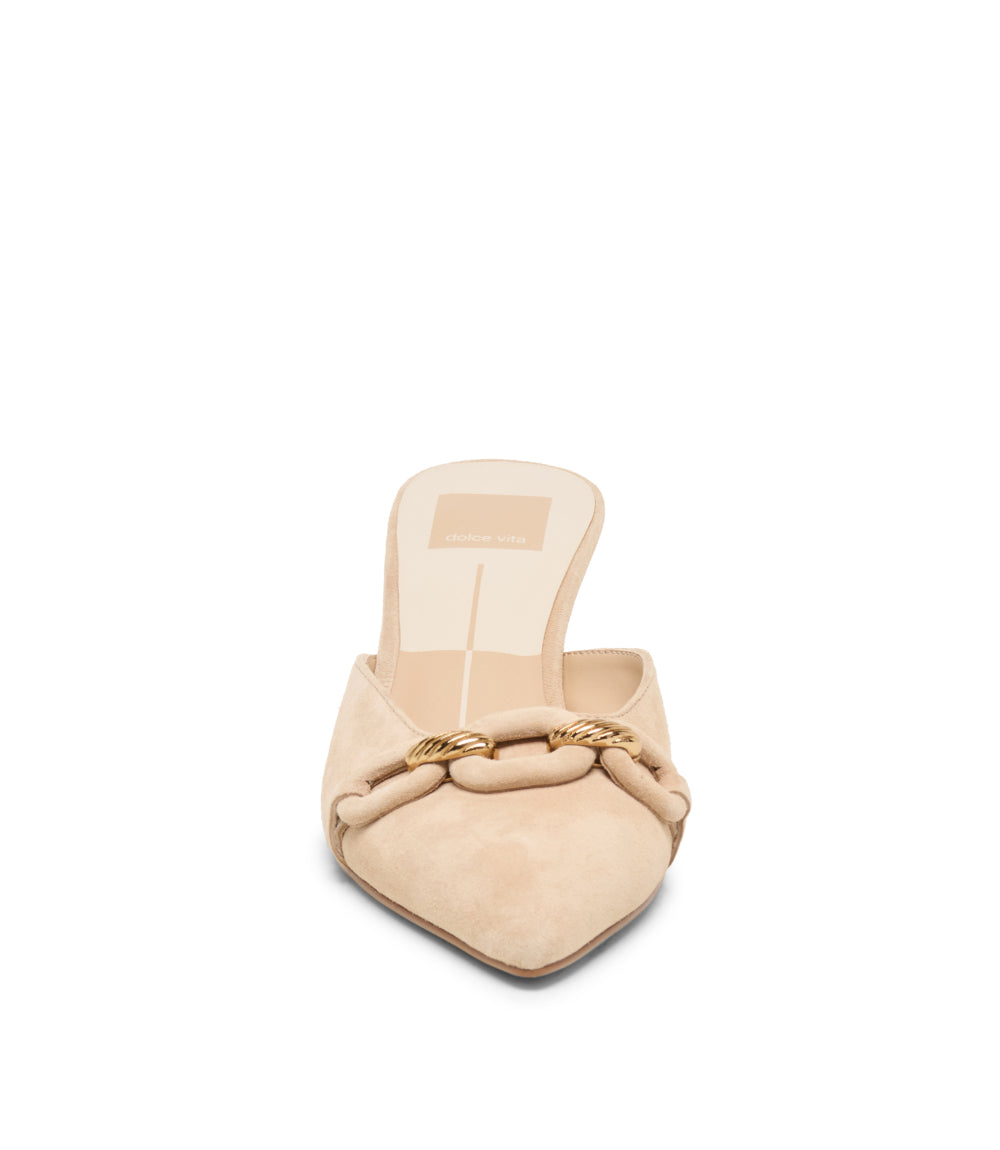 Dolce Vita Camla Chain Detail Kitten Heel Mules