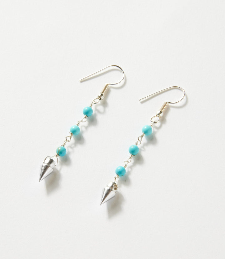 Beaded Turquoise Earrings