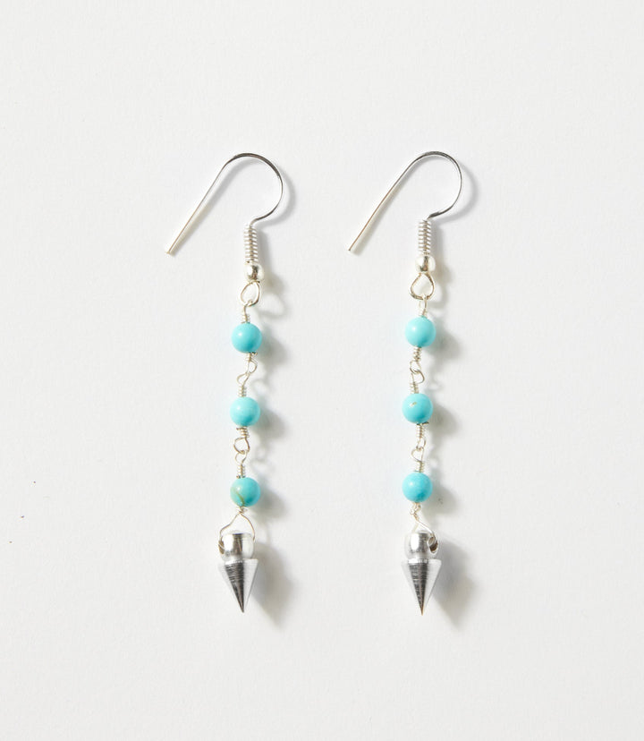 Beaded Turquoise Earrings