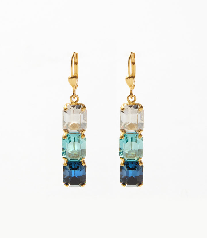 Triple Crystal Earrings