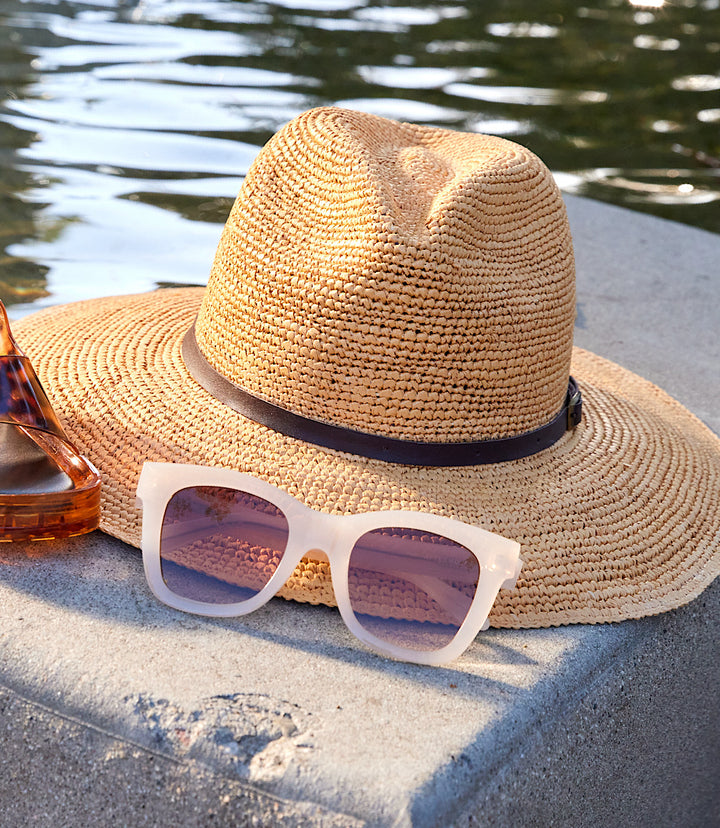Crochet Straw Panama Hat
