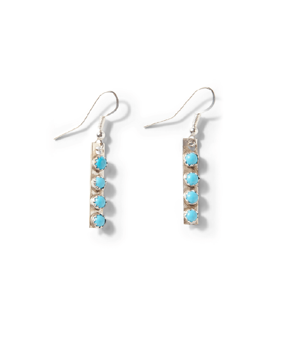 Turquoise Bar Dangle Earrings