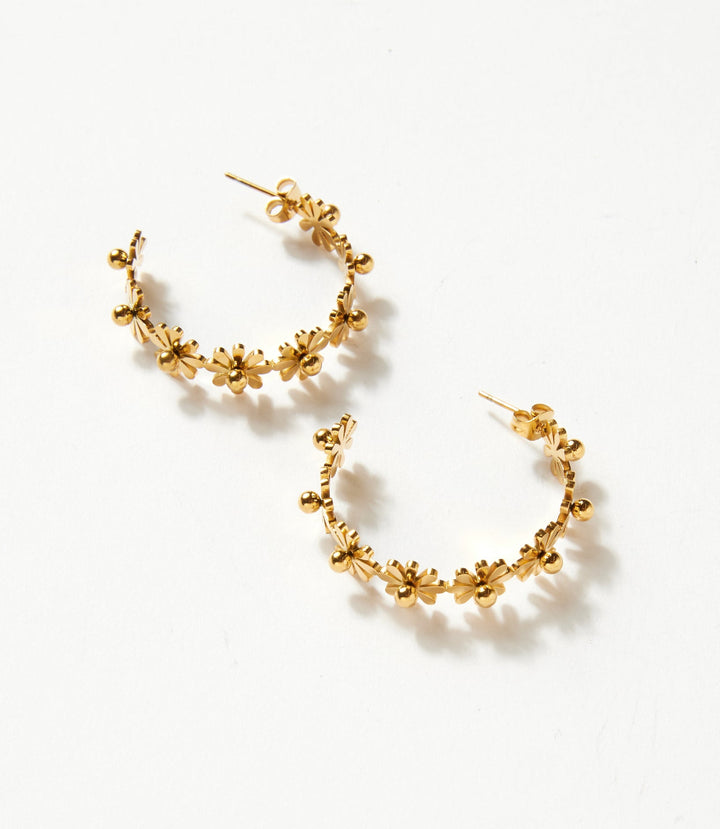 Oopsy Daisy Hoop Earrings